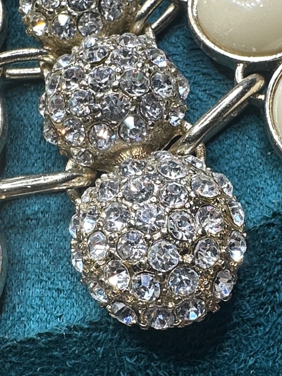 BaubleBar Cream and Silver Cluster Necklace - Picture 8 of 9